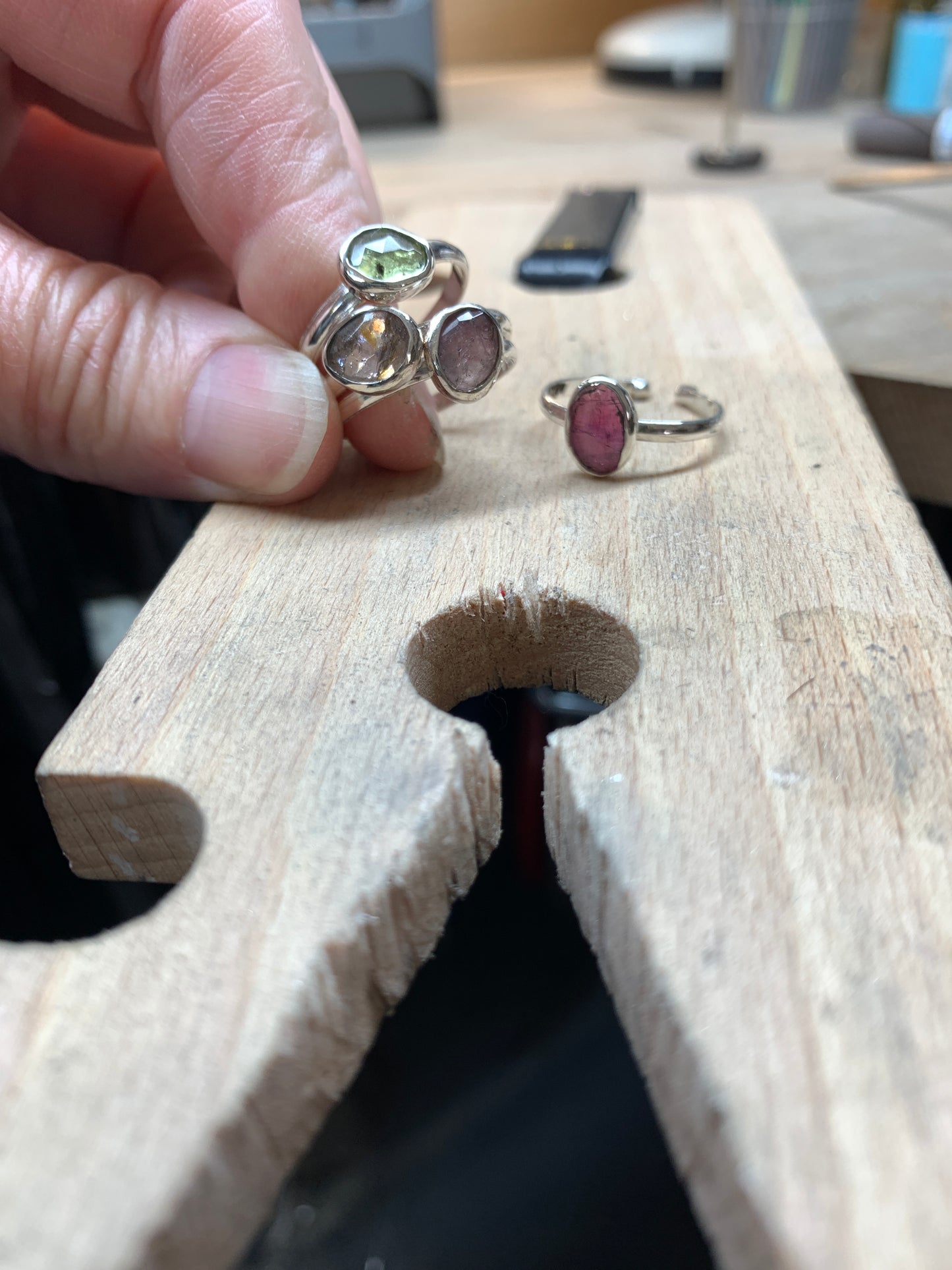 Turmalin Silber Ringe von Alpenjuwel