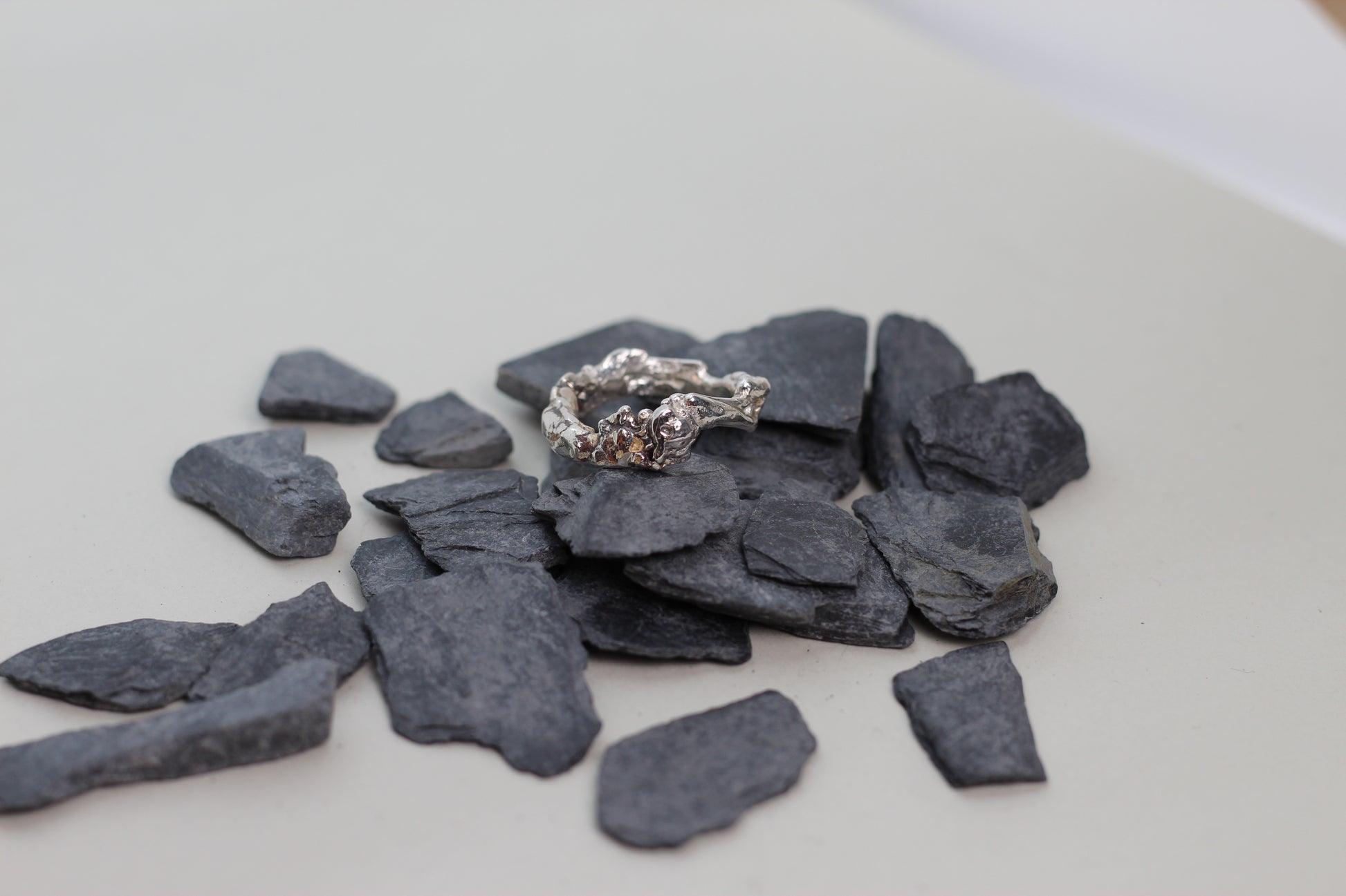 Herren 925 Silber Ring Alpenjuwel