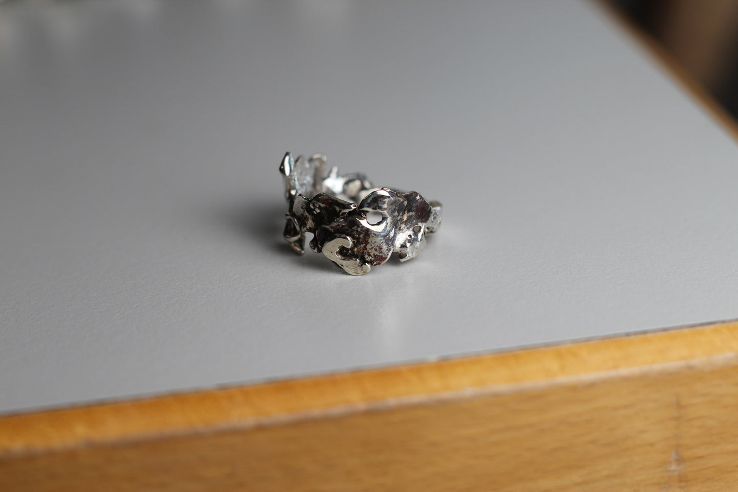 Herrenschmuck Silberring handgeferigt