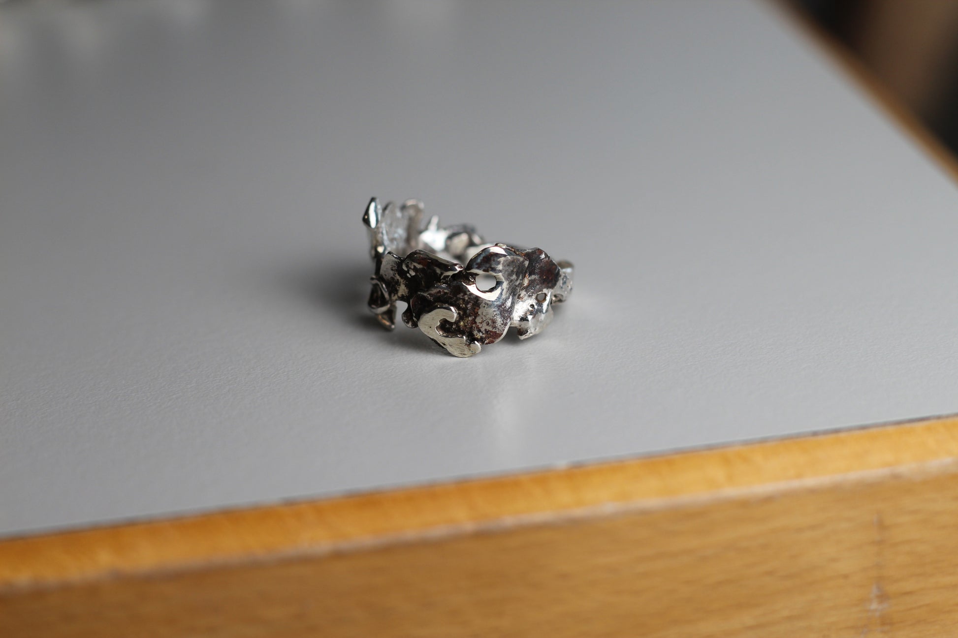 Herrenschmuck Silberring handgeferigt