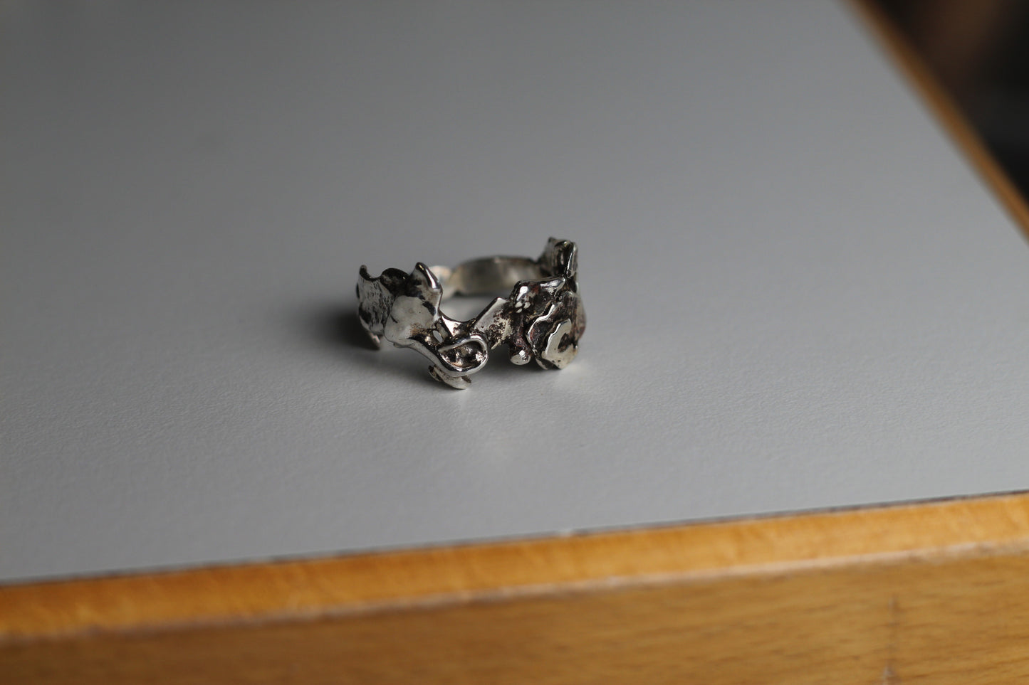 Herren Silber Ring Flechtenring