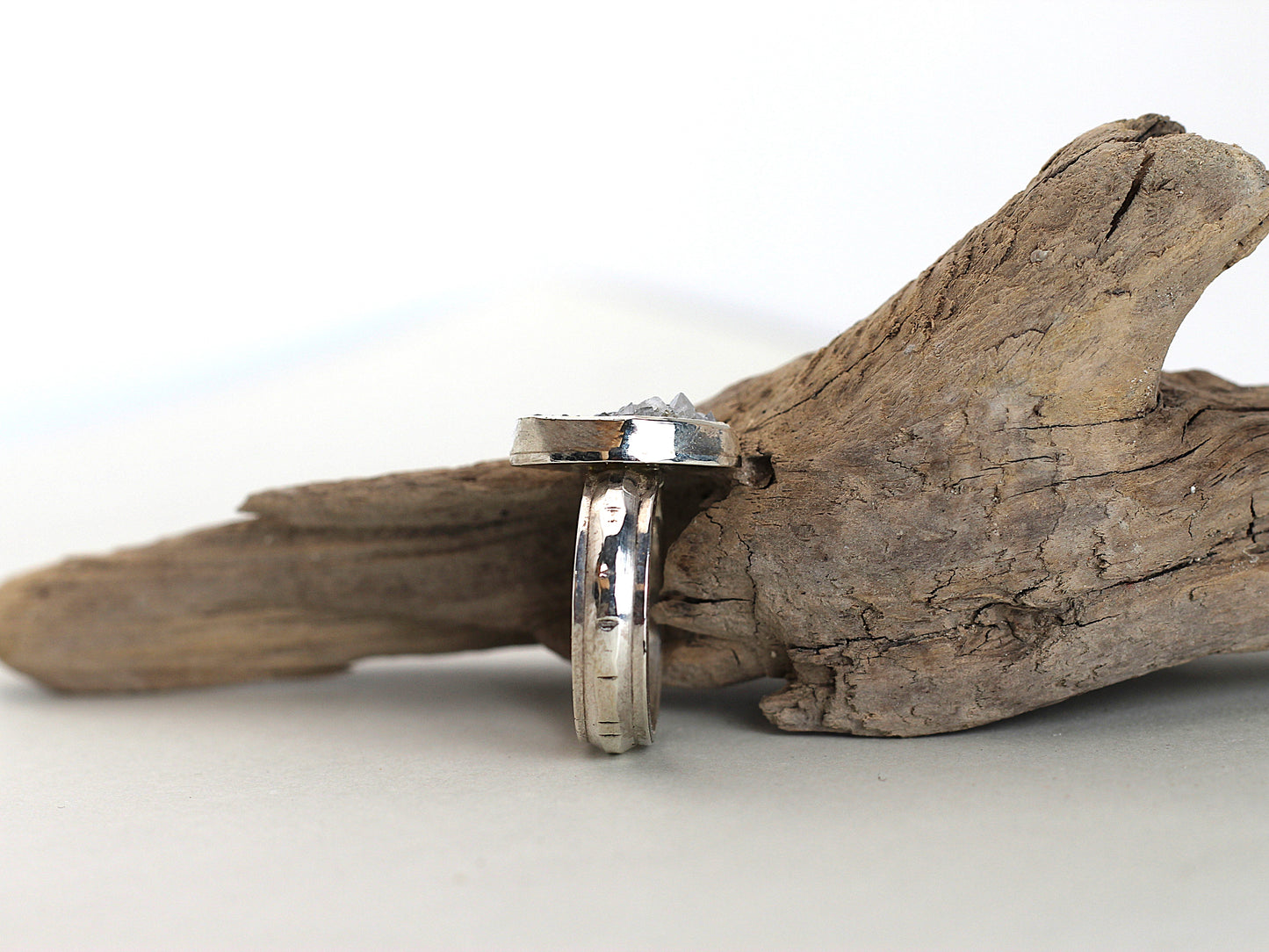 handgefertiger Silberring Alpenschmuck