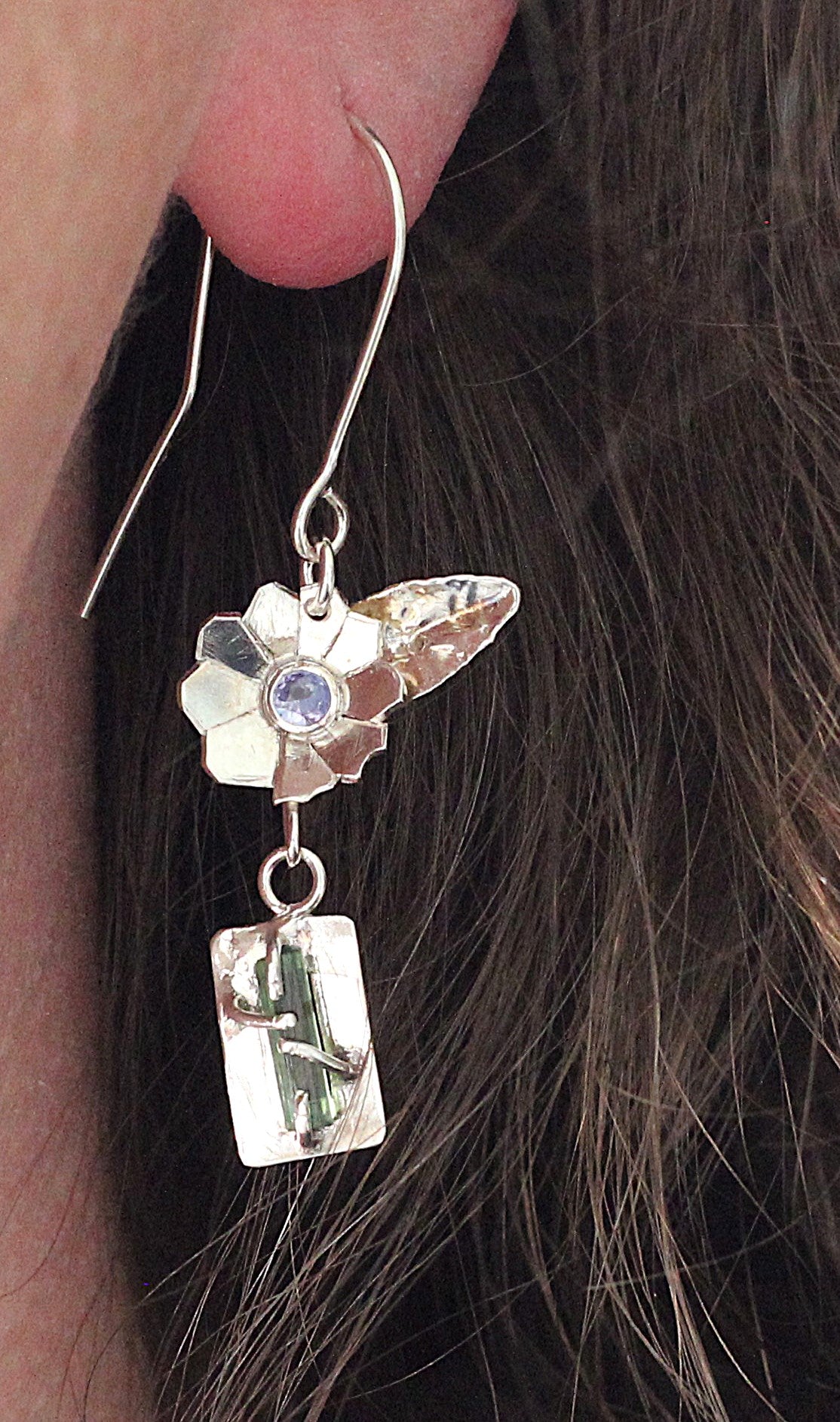 Silberschmuck Alpenjuwel Turmalin und Tansanit 