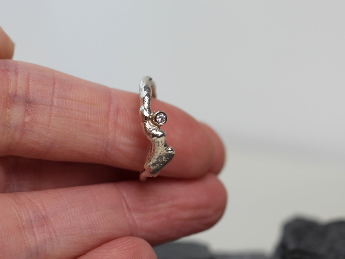 925 Silber Ring Alpenjuwel 