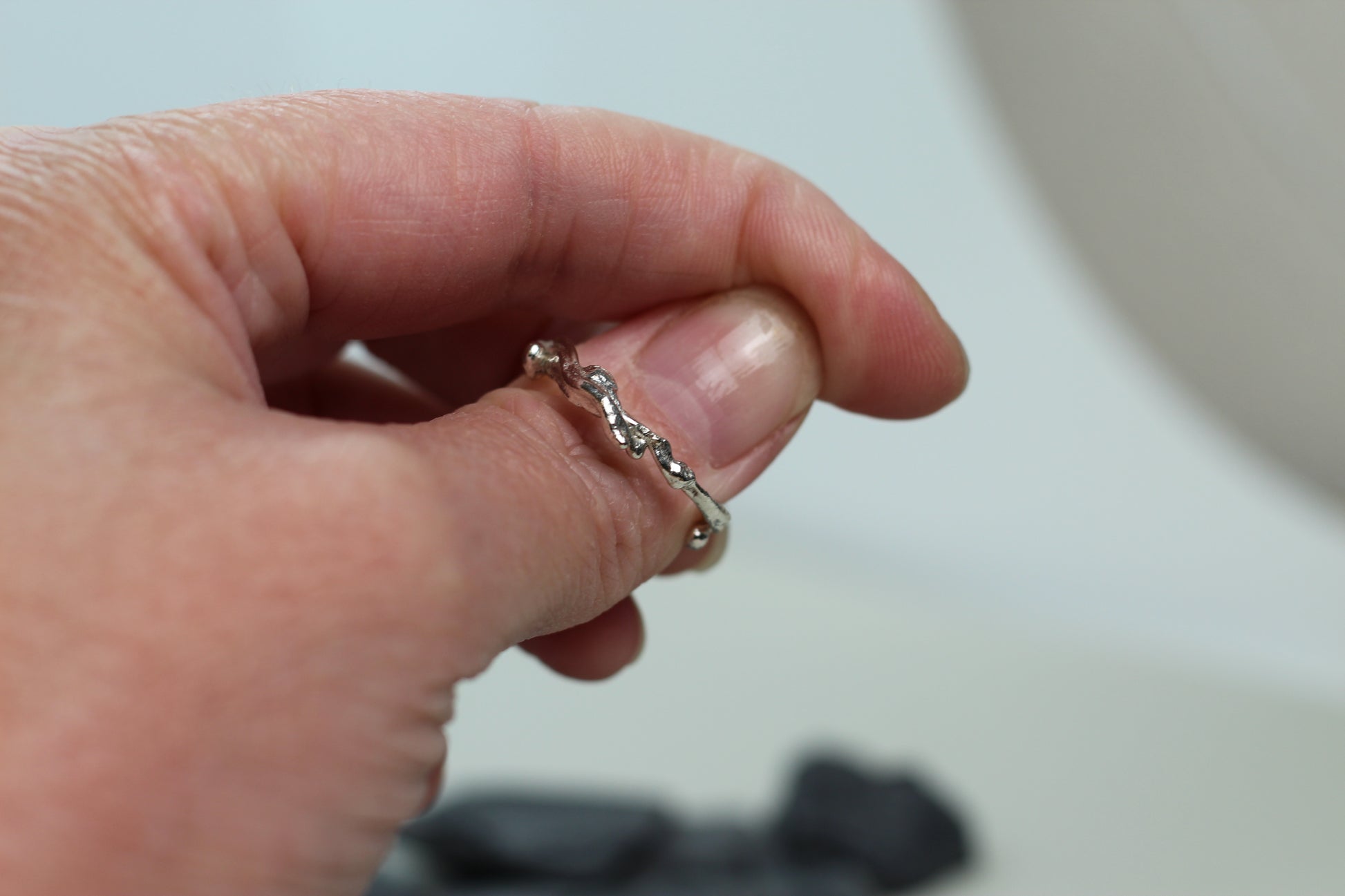 molten silber ring Alpenjuwel