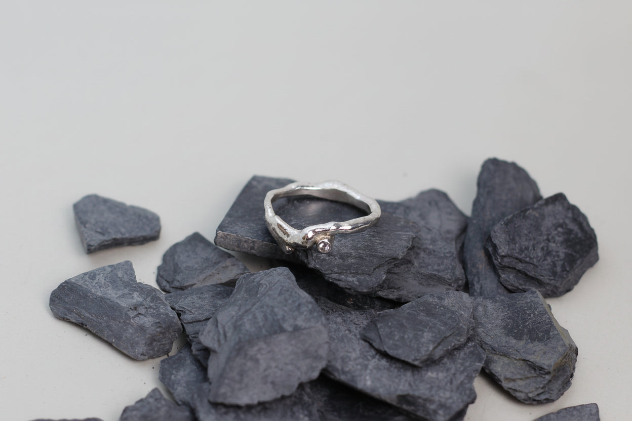 molten silver ring from Alpenjuwel