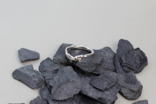 molten silver ring from Alpenjuwel