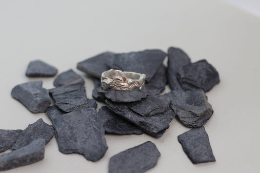 molten silver ring Alpenjuwel