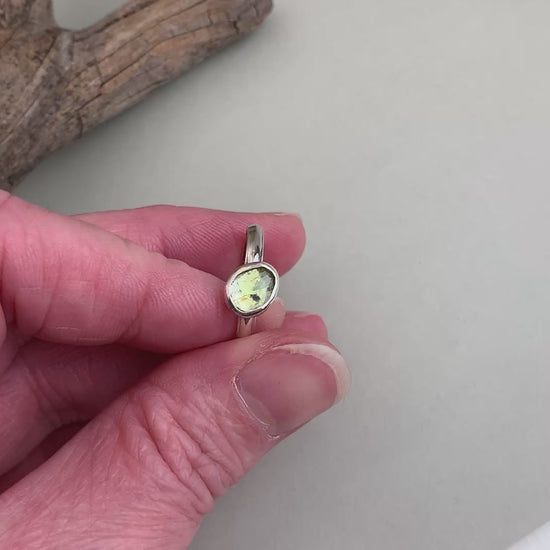 Alpenschmuck Silberring Turmalinschmuck 