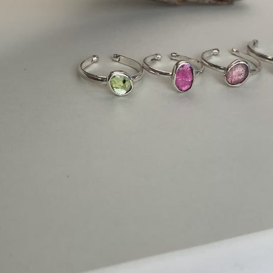 Silberringe Turmalinringe Alpenschmuck Silberschmuck
